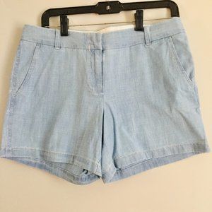 J. Crew Chambray Blue Shorts Size 8